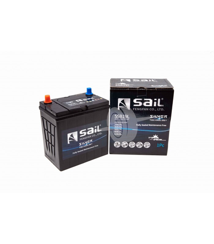 Buy 55B19L Sail Silver Technology Online Singapore | Ace Batteries and Tyres