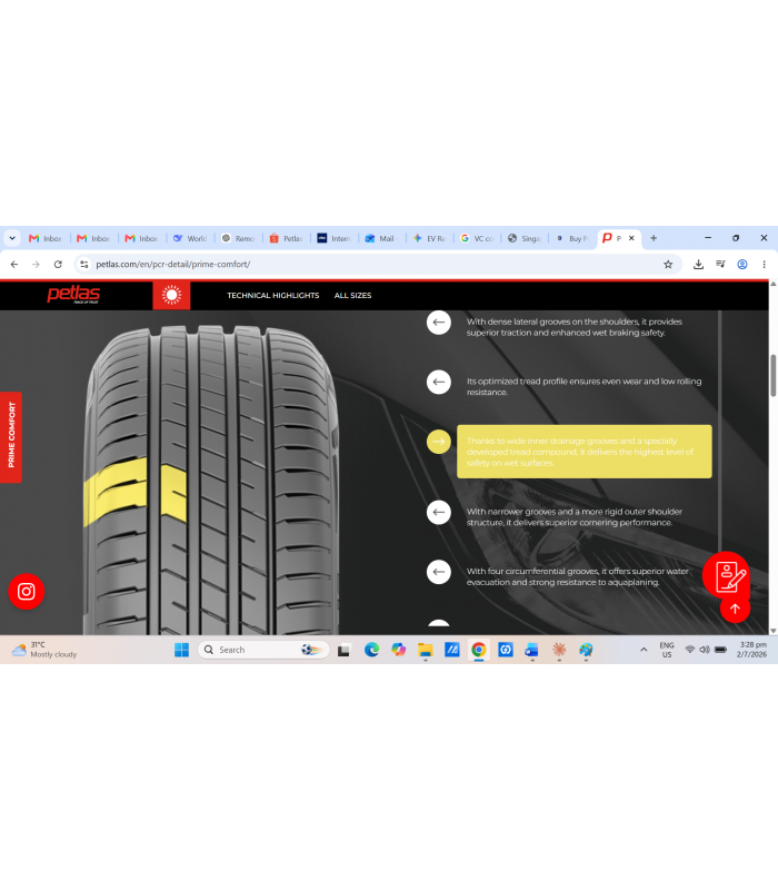 Prime Comfort 185/55 R15 (Set of 4)