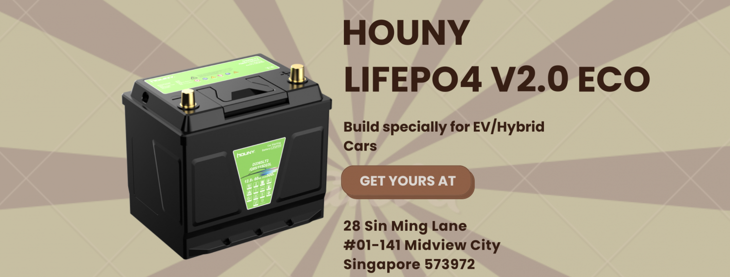 Introducing the LiFePO4 Houny v2.0 ECO: Singapore’s Smarter Car Battery Upgrade